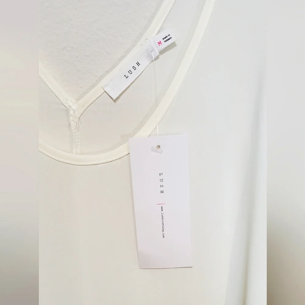 💜2 FOR $10 💜 Sheer White Tank Top - Picture 2 of 2